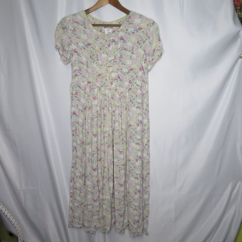 Vintage Nina Piccalino Short Sleeve Mid Calf Dress